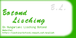 botond lisching business card